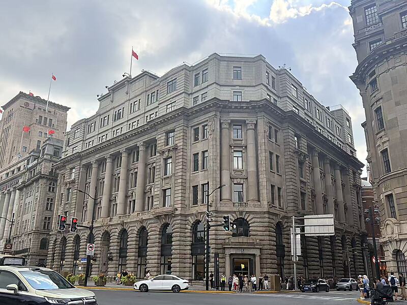 外滩27号怡和洋行大楼滨水外景，现罗斯福公馆